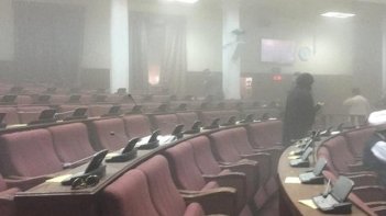 Aftermath of the attack on the Afghan Parliament
